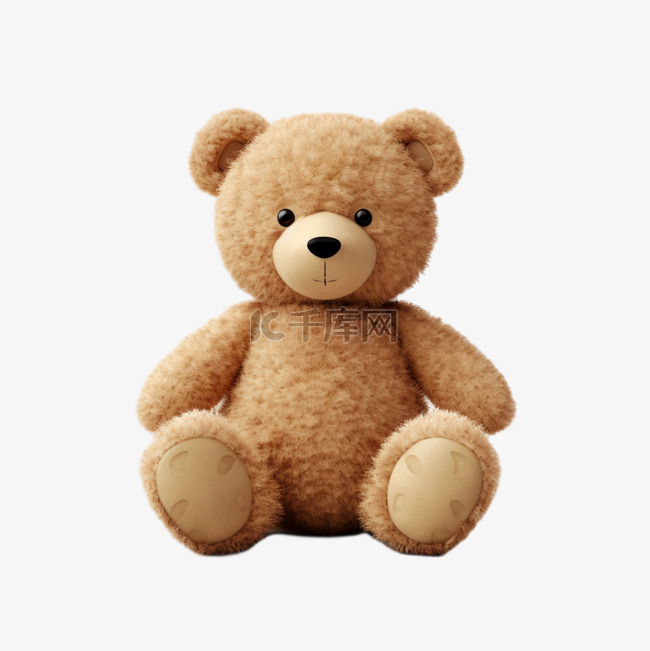 小熊玩偶玩具写实布偶可爱素材装