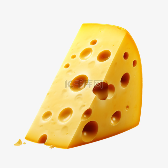 奶酪起司三角块写实3d装饰立体