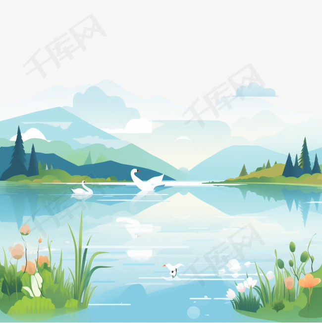 平面设计湖景3