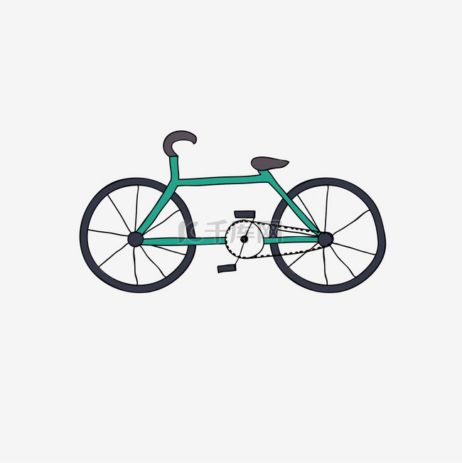波普艺术风格自行车