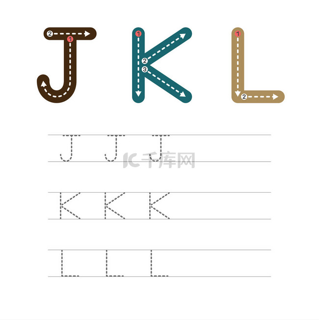 学习写信- - J, K, L