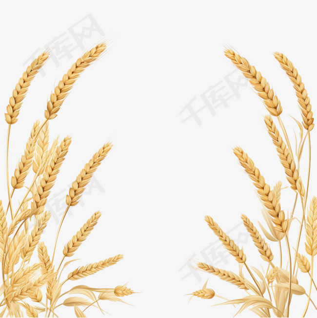 扁平小麦背景