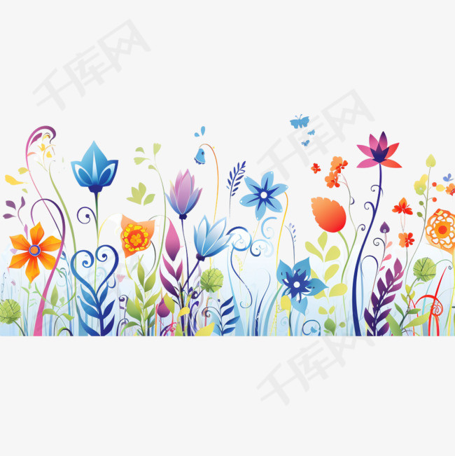 鲜花缤纷的春季Facebook封面