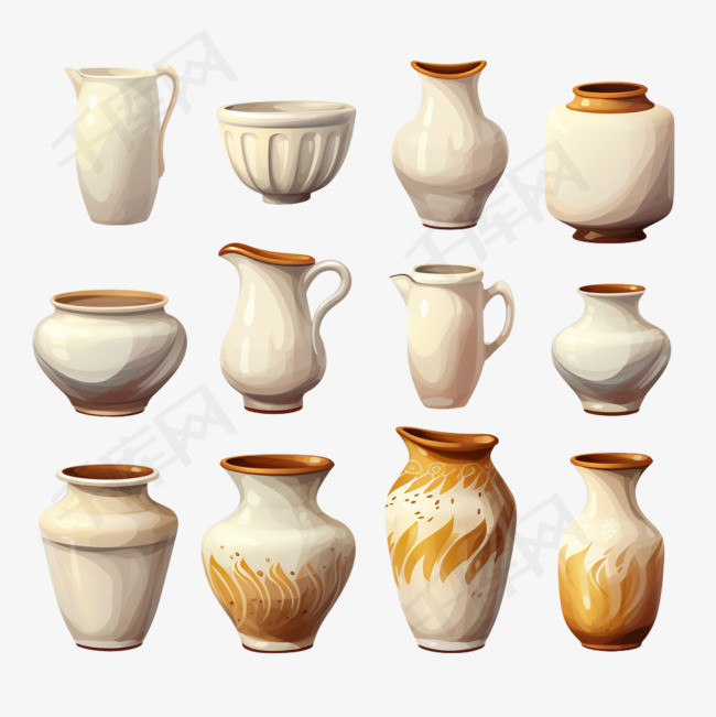 陶瓷艺术家创造手工陶器