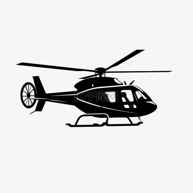 素材直升机图标元素立体免扣图案