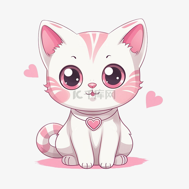 可爱的美国短毛猫可爱的粉红色鼻