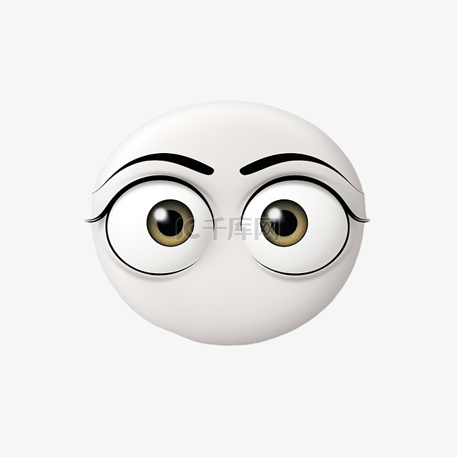 眼睛被划掉的脸 emoji