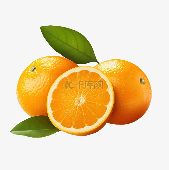 新鲜橙子 PNG