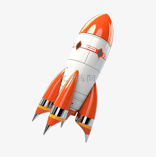 火箭 3d 渲染