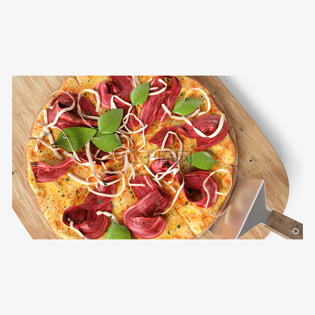 披萨写实快餐美味食物