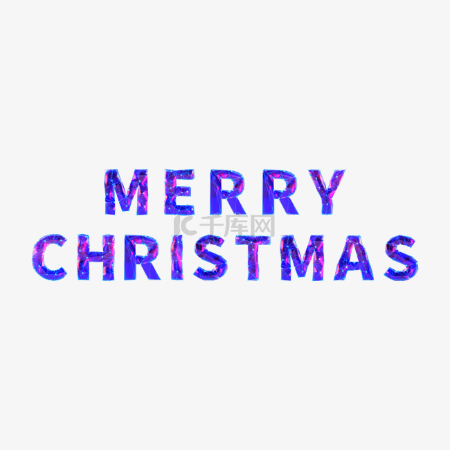 圣诞快乐星空紫色字母