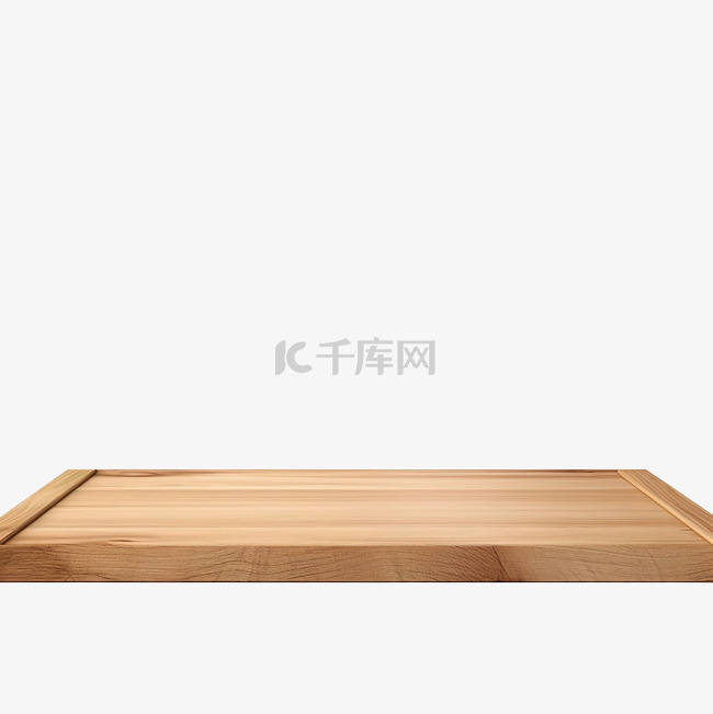 木桌前景木桌顶部前视图 3d 
