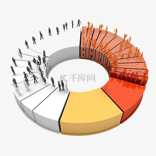 3d 插图经济差异