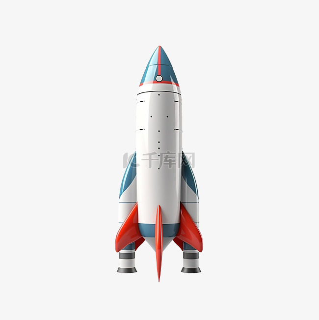 3d 渲染飞行火箭 3d 渲染