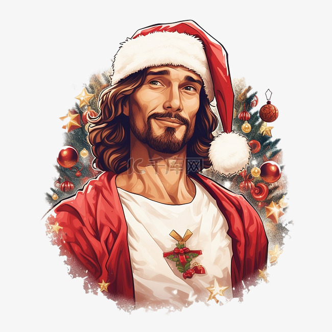 圣诞快乐 T 恤设计去耶稣吧^