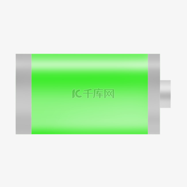 绿色满电电池电量