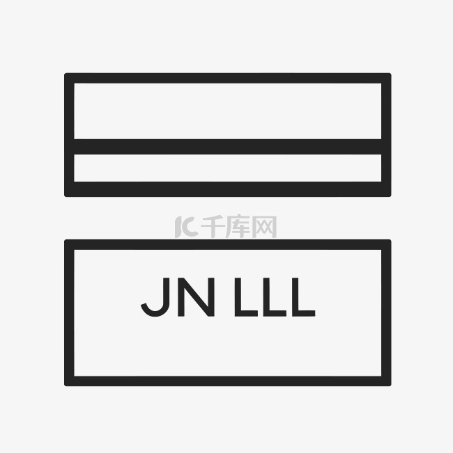 写着 jn ll 和徽标的广告 向量