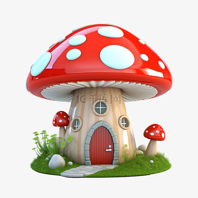 3d 蘑菇屋