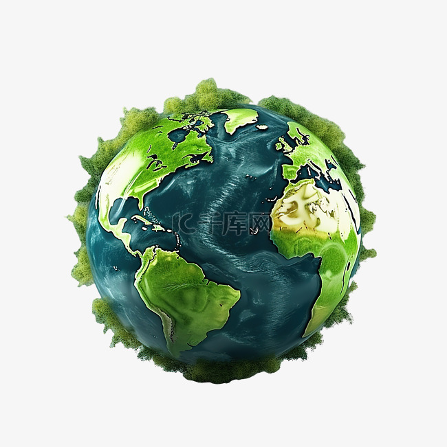 拯救地球 3d 插图