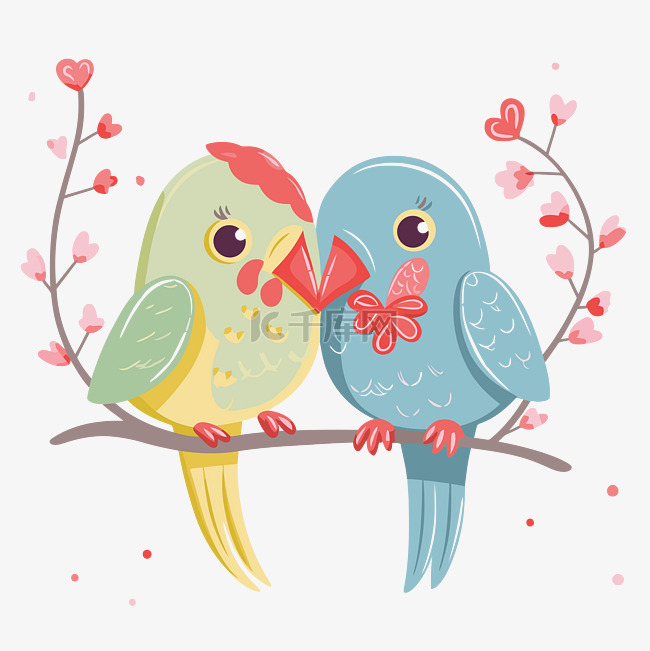 爱情鸟 向量