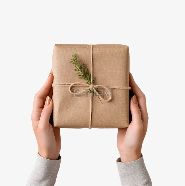 圣诞节礼物的生态包装