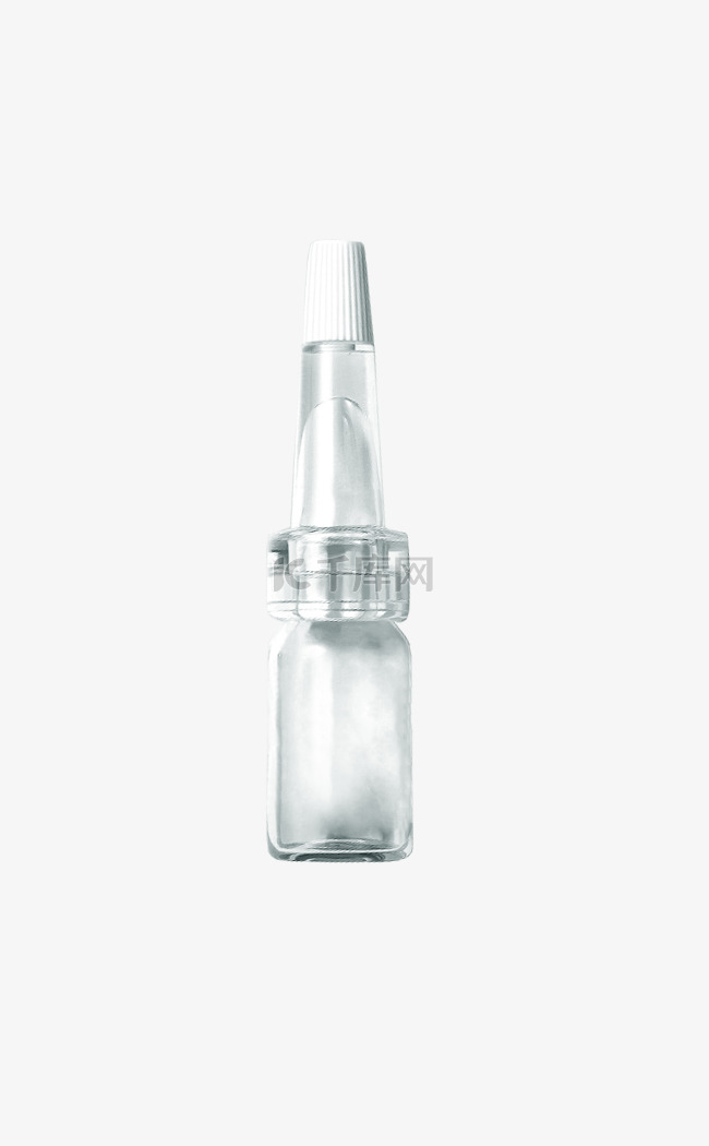 冻干粉玻璃瓶PNG设计