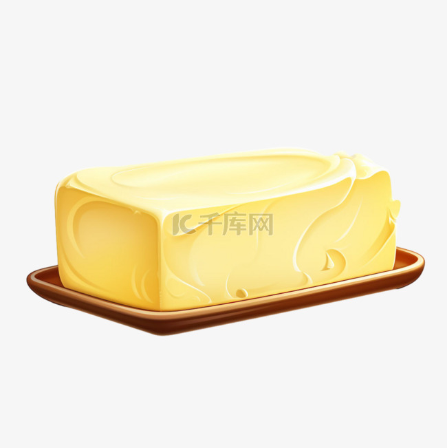 3d美味黄油元素立体免抠图案