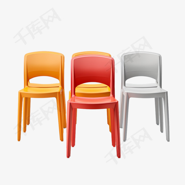 椅子家具元素立体免抠图案