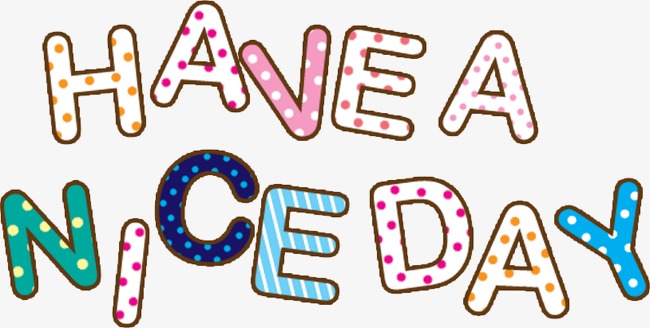 跳跃字体havea nice day