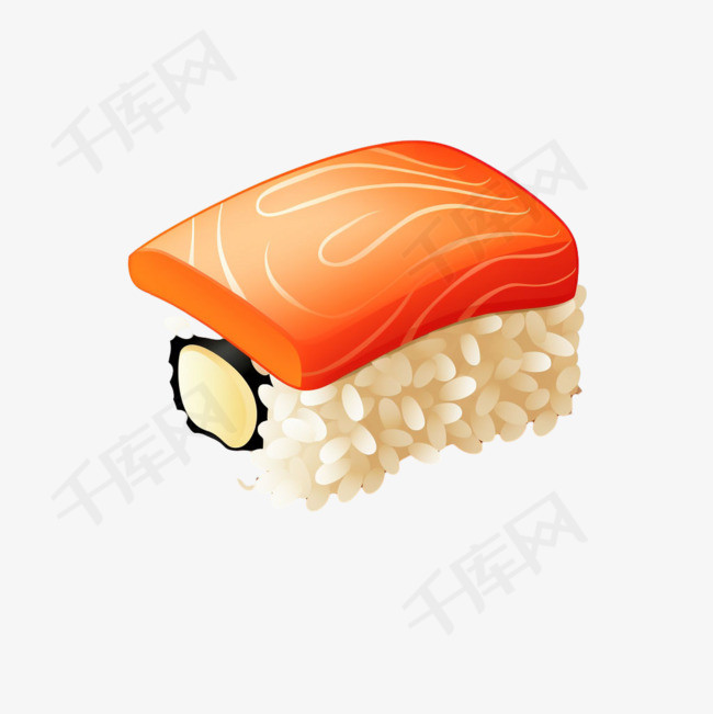 可爱寿司元素立体免抠图案