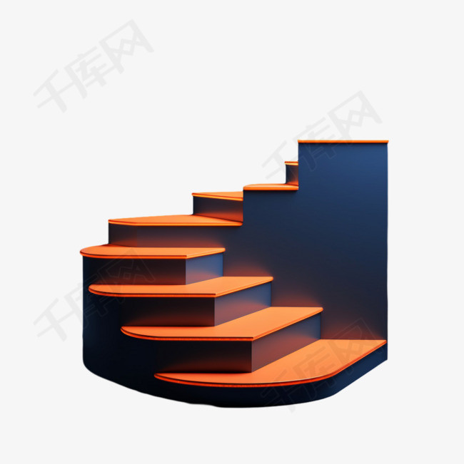 装修楼梯元素立体免抠图案