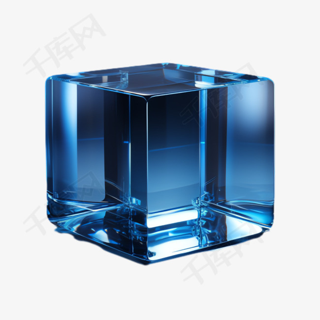 水晶玻璃元素立体免抠图案