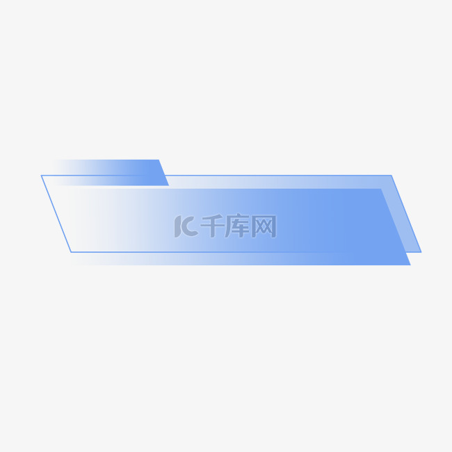 科技风几何渐变标题框图片