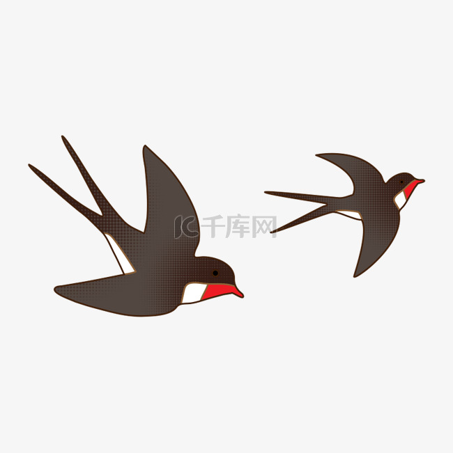卡通春季小燕子图片