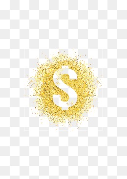 金色背景装饰钱币s装饰矢量图