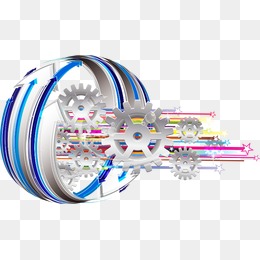 蓝色炫酷边框-设计元素_免费PNG图片素材库5