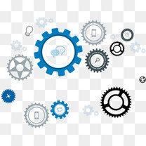 多彩齿轮图标素材图片免费下载_高清png_千库