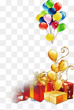 气球,彩色气球,礼品盒,淘宝素材