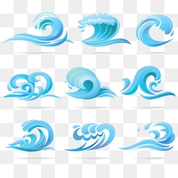 海浪线条-设计元素_免费PNG图片素材库588k