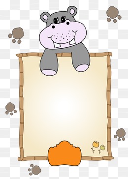 卡通动物边框素材图片免费下载_高清png_千库网(图片