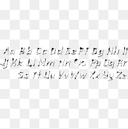 英文字母艺术字
