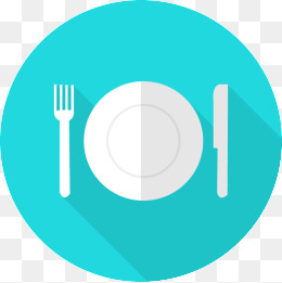 用餐扁平化图标