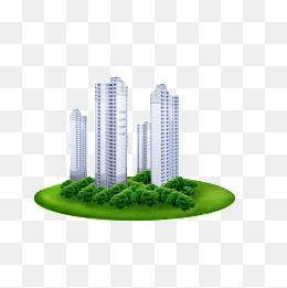 矢量立体高楼大厦城市建筑