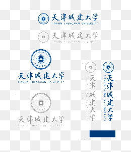 天津城建大学logo