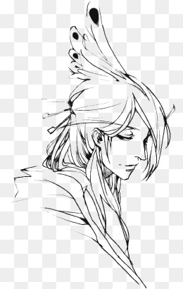 古风男子手绘