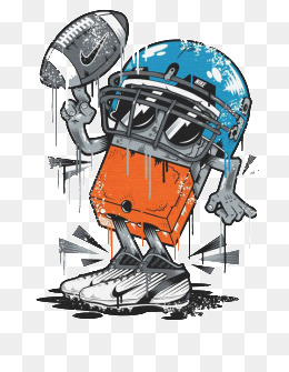 耐克潮流卡通人物图片背景素材免费下载,图片