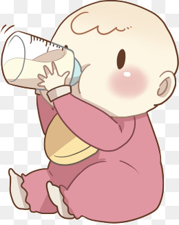 母婴粉色卡通banner