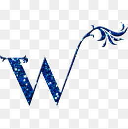 唯美字母w艺术字