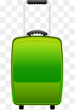 矢量卡通行李箱绿图片背景素材免费下载,图片