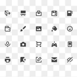 简笔画桌面小图标